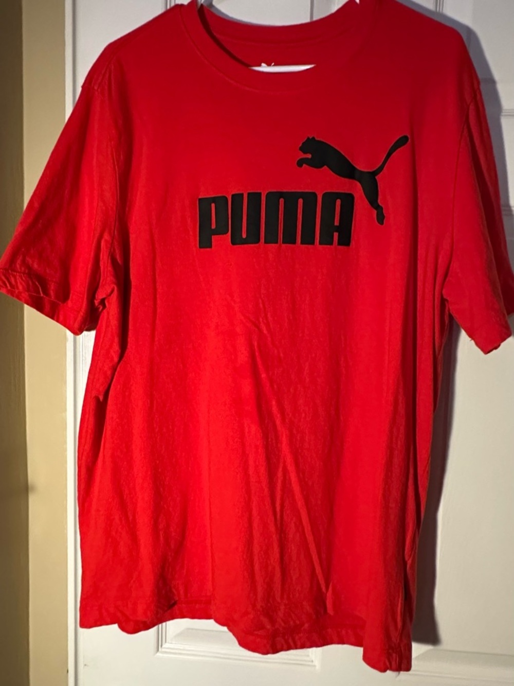 Puma Men’s Red Tee with Black Logo